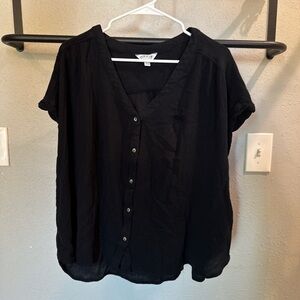Orvis Women's Black Button-Up Top